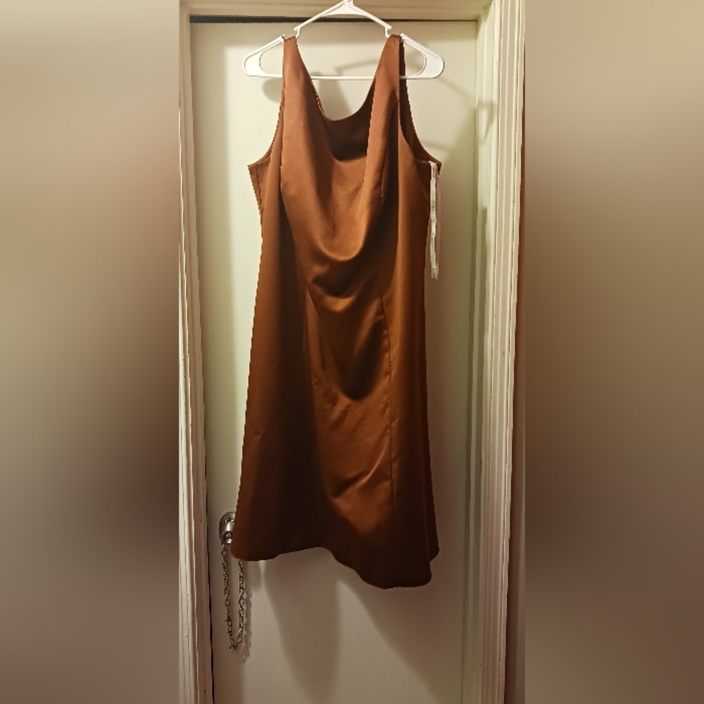 Burnt orange bridesmaid dress worn once.